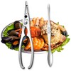 CHEFZOCO Seafood Tongs and Fork Seafood Tools Tongs and Fork