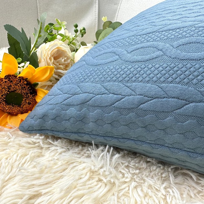 Booque Valley Throw Pillow Covers, Pack of 2 Super Soft
