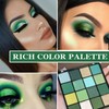 16 Colors Green Eyeshadow Palette,Shimmer Matte Eye Shadow Palette Long