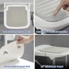 Asiento de ducha plegable montado en la pared