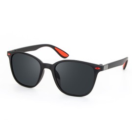 CHEERYMAGIC Men's Sunglasses Mens Men's Eyewear Accessories Sunglasses for Men Retro Square Sunglasses Mens Gadgets for Golf Driving FishingA8HBNSMJ (RED)