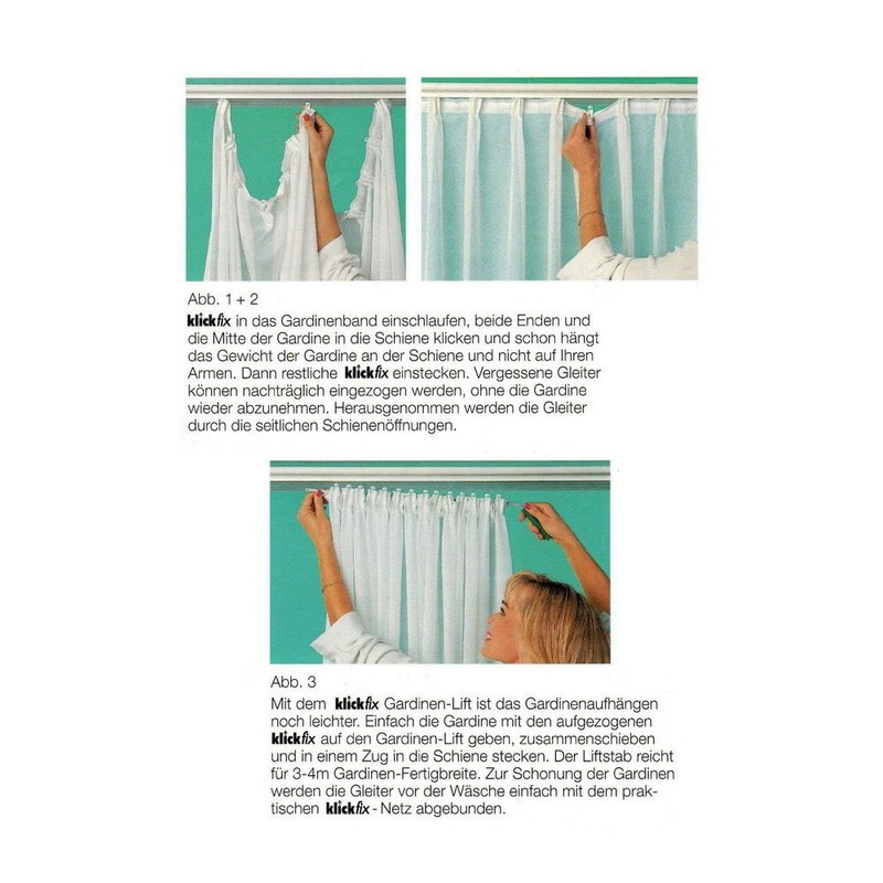 Klickfix Gardinengleiter- das Original a 100 St.
