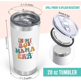 Boy Mom Gifts For Women - Gifts For Moms Of Boys From Son, Baby Boy - In My Boy Mom Era Mug Tumbler 20 Oz - Boy Mama Christmas Gifts Who Loves Singer Merch Fans - Mother'S Day Gift Ideas For New Moms