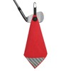 PATIKIL 12"x12" Magnetic Golf Towel with Wire Cleaning Cloth, Microfiber