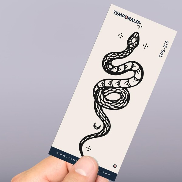 Fake Tattoo Snake - Temporalis® | Temporary Tattoos for Adults