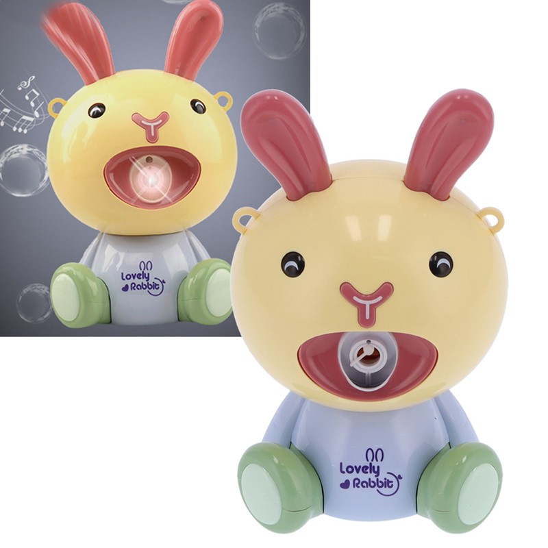 Children Cartoon Bubble Machine with Bubble Solution Automatic Bubble Blower