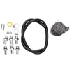 Universal Auto Oil Catch Can Breather Reservoir with Mounting Parts