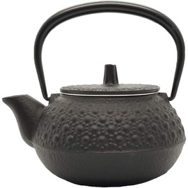 Iwachu 12803 Teapot for Tetsubin, 3 Type, New Turtle Shell Black, 0.1 gal (0.32 L), No Enamel, Compatible with Direct Fire