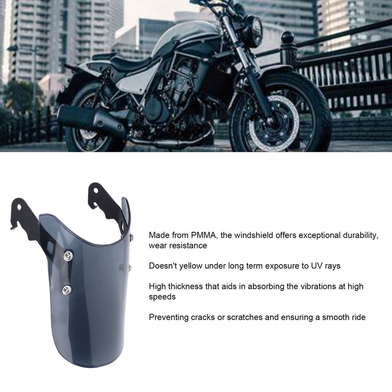 Motorcycle Windscreen Deflectors Reduced Wind Resistance Fairing Windshield for Eliminator