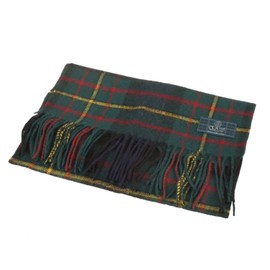 Clans of Scotland - 100 Percent Pure Lambswool Scottish Clan Tartan Scarf- 100 Percent Wool - Pure Wool Tartan Scarf - In Various Tartans - Perfect for Men and Women - 12x60 Inch (Maclaren), One Size