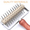 Roller Docker with Spikes, Stainless Steel Pizza Roller with Spikes,