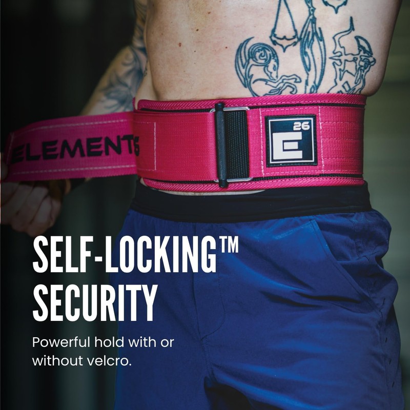 Self-Locking Weight Lifting Belt,Premium Weightlifting Belt for Serious Functional Fitness,