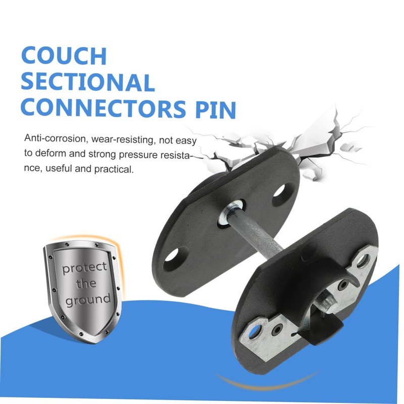 GRIRIW 4sets Sofa Couch Sectional Connectors Pin-Style Furniture Connector Buckle