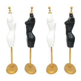 Mannequin Dress Holder Stand Clothing Dress Display Model Mini Mannequin for Mini Mannequin, Mini Tailor's Dummy, Dresses, Model, Mini Home Furniture, DIY Decoration, Gifts (4 Pieces)