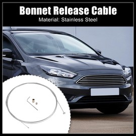 Hihaha Car Engine Bonnet Release Cable Fix Kit Stainless Steel Replacement Durable Material