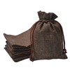 50 PCS (Extra Thick Version) Linen Jute Drawstring Bag, Jewelry