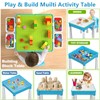 burgkidz 5-in-1 Multi Activity Play Table Set with Storage Includes