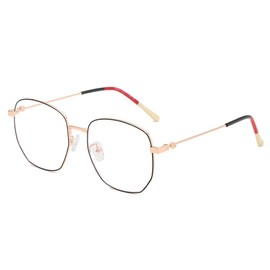 DAUCO Blue Light Filter Glasses Rectangular Glasses with Blue Light Filter Anti-Blue Light Glasses Computer Glasses PC Gaming Bluelight Filter Blue Light Blocking Glasses, rosé