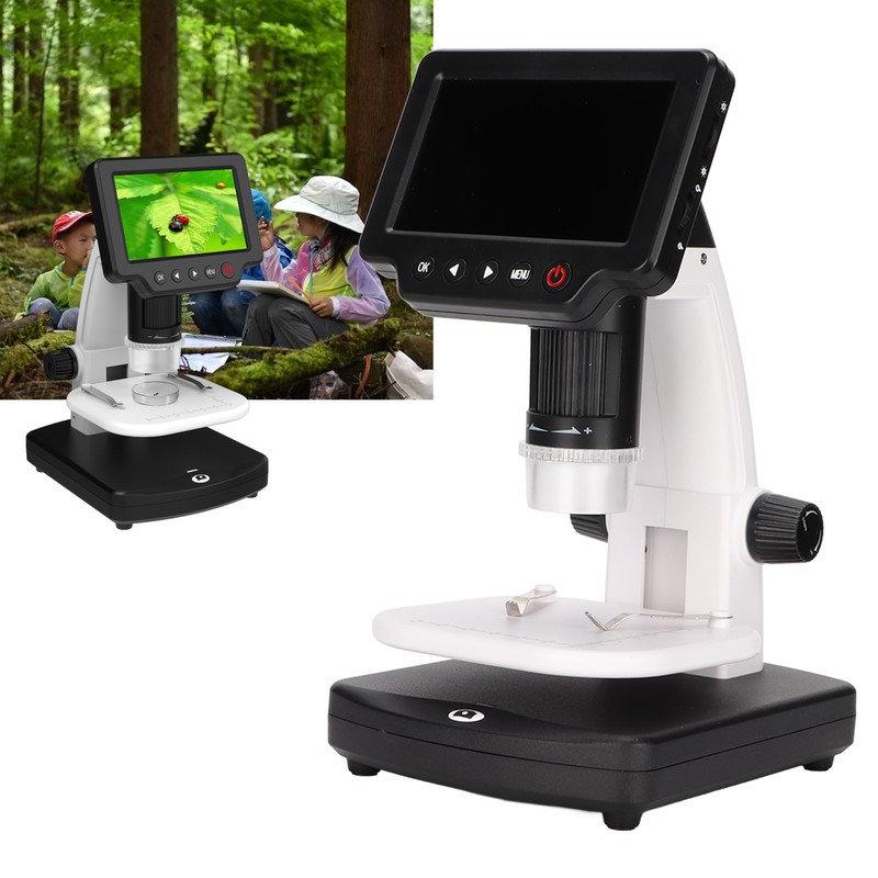 4 Inch LCD Digital Microscope 1200 Times Magnification 1080P Video