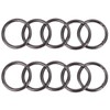Hiro World Trade Carabiners 10 Pcs 26mm 40mm Round Key