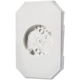 Arlington 8141DBL Siding Mounting Kits with Built-in Box, White, 1/2-Inch (2 Pack)