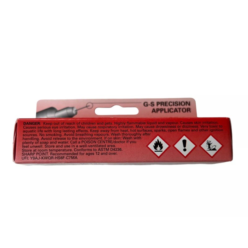 GS Supplies G-S Hypo Cement Adhesive for Plastic, Fibers, Stones,