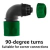 Garden Hose Quick Coupling Angle Adapter, 90 Degree Garden Hose