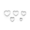 Fox Run 3680 Heart Shaped Cookie Cutters, Stainless Steel, 5-Piece