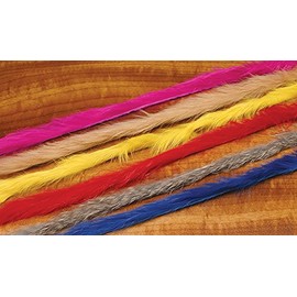 Hareline Micro Rabbit Strips (Bright Purple) - Fly Tying Material - Fishing Hook - 1 Piece