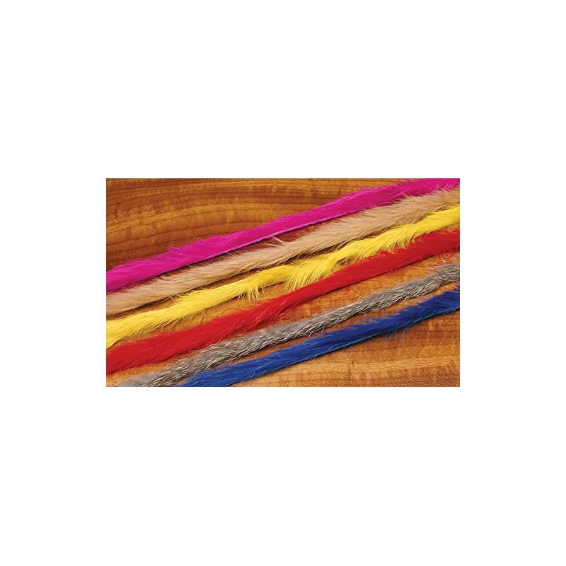 Hareline Micro Rabbit Strips (Bright Purple) - Fly Tying Material
