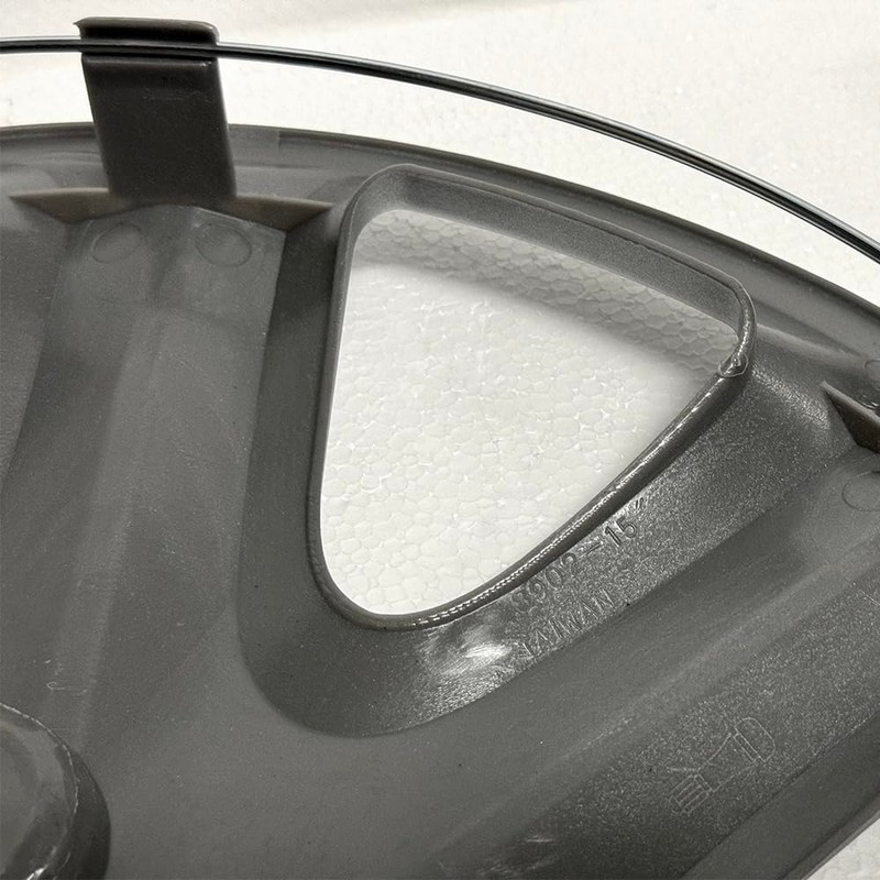 Brighter Design Set of 4 15" Push-on Silver Hubcaps for