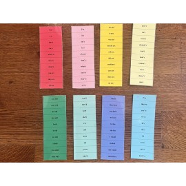 Montessori Language Arts CONTRACTIONS Matching Card Set Educational Materials