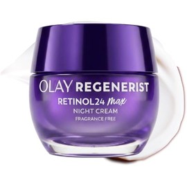 Olay Crema de noche de retinol para mujer, MAX, antienvejecimiento, sin fragancia, no grasa, antiarrugas, líneas finas suaves, cuidado de la piel hidr