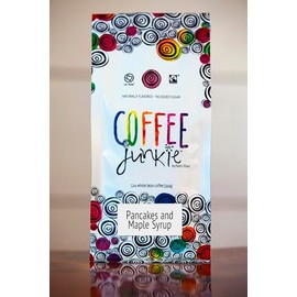 Coffee Junkie Pancakes and Maple Syrup Naturally Flavored Organic Coffee Beans - 2 LB - Decaf - Ground