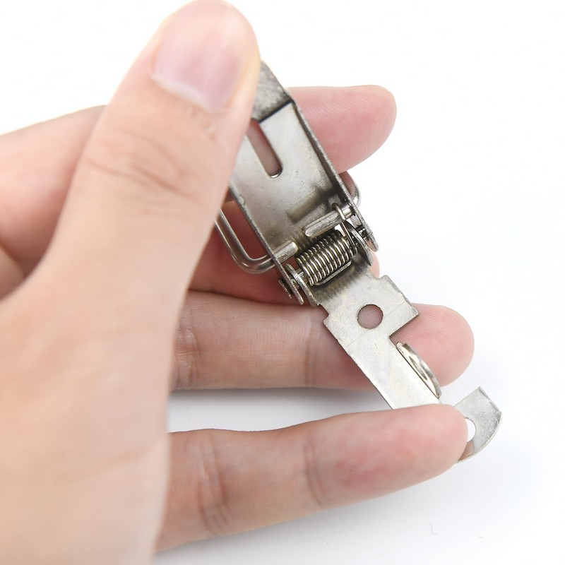 Generic 4 Pack Spring Loaded Toggle Latch Catch, Stainless Steel