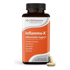 Lifeseasons Inflamma-x Suplemento De Curcuma, 60 Cápsulas Sabor Sin Sabor
