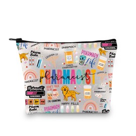XYANFA Pharmacist Cosmetic Makeup Bag Pharmacist thank you gifts Pharmacist graduation Gift Pharmacist Zipper Pouch For Women (future PHARMACIST makeup bag)