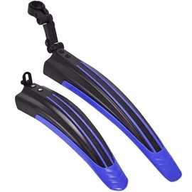 Free-fly Adjustable Road Mountain Bike Bicycle Cycling Tire Front/Rear Mud Guards Mudguard Fenders Set (Navy Blue)