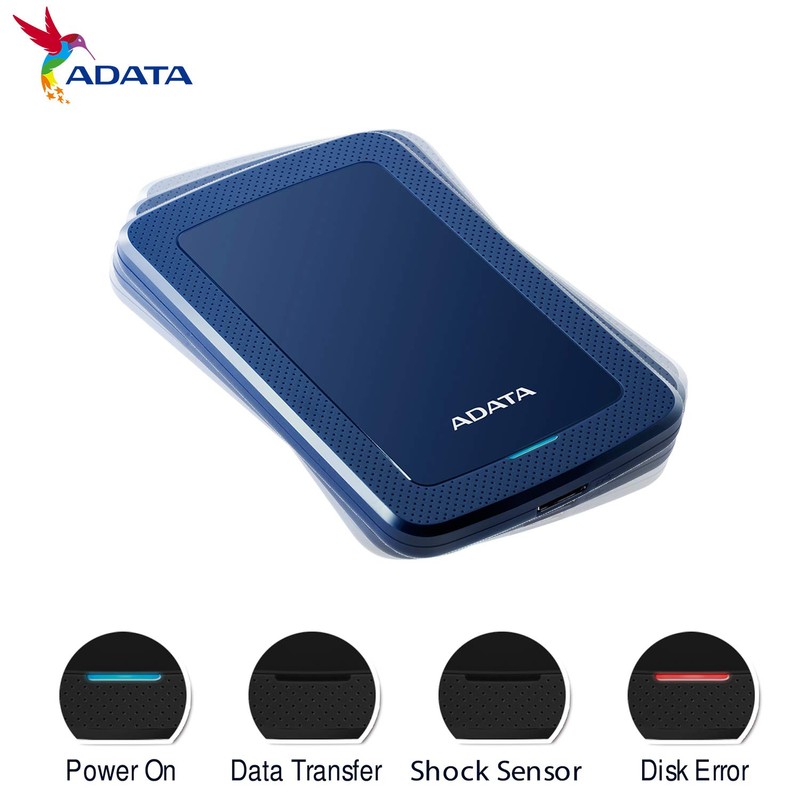 ADATA Disco Duro Externo HDD HV300, 1 TB, Azul, USB