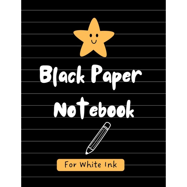 Black Paper Notebook With White Lines: A Stylish and Eye-Catching