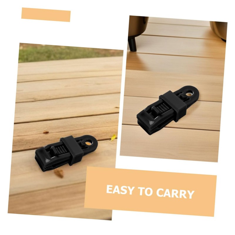 Kisangel 24pcs Heavy Duty Tarp Clips Durable Fasteners for Tent