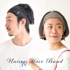 Charm: Turban Hair Band, Viscose Arrangement, Headband for Men and Women, One Size Fits Most, Purple