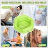 Inflatable Shampoo Basin for Bedridden, Elderly & Disabled - Petal-Shape