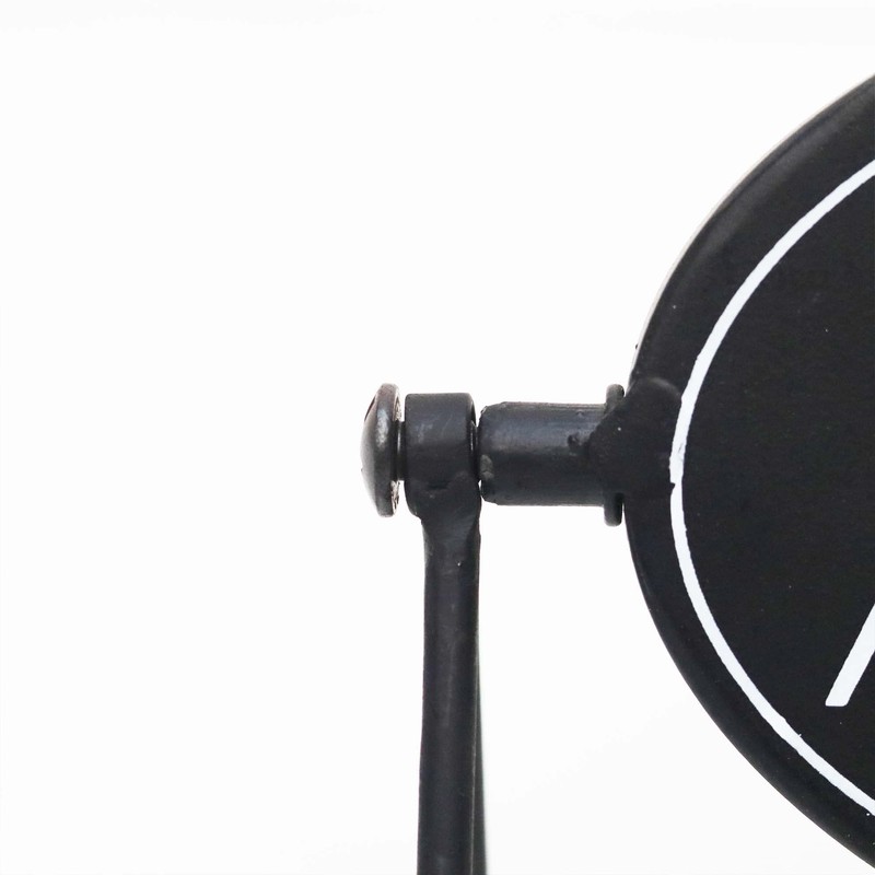Reversible Freestanding Black Metal Sign, 2-Sided Tabletop Sign Décor for