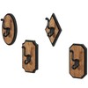 Deco 79 Wooden Home Wall Hook Vintage Inspired Coat Hooks