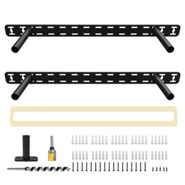 2pcs Floating Shelf Hardware Heavy Duty Hidden Shelf Brackets Support,Wall Mounting Invisible Floating Shelves Bracket with Jig (16" x 8" x 1.5" with Tools)