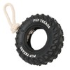 Dog Tire Chewing Toy Bite Resistant Treat Dispensing Rubber Aggressive