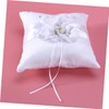 jojofuny 2pcs Wedding Pillow Flower Decoration Elegant Cushion for Ceremony