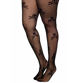 Two's Company Skull Pattern Stockings