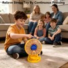 Daily Pill Organizer with One-Touch Button & Child Lock for